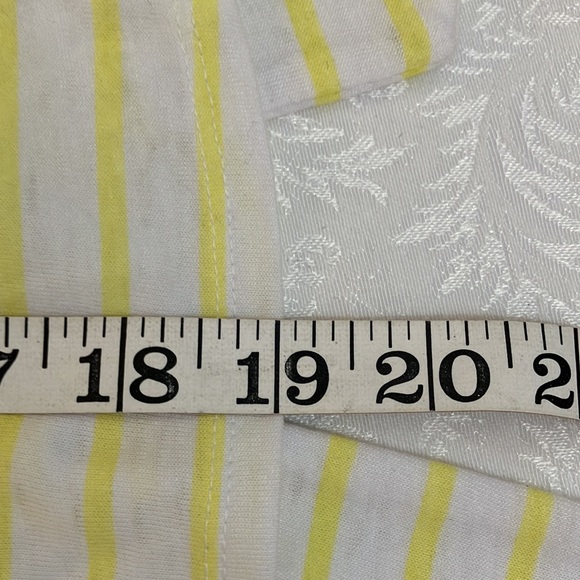 Lucky Brand Unique Yellow Striped Tee with Tie NWTs - Picture 9 of 10